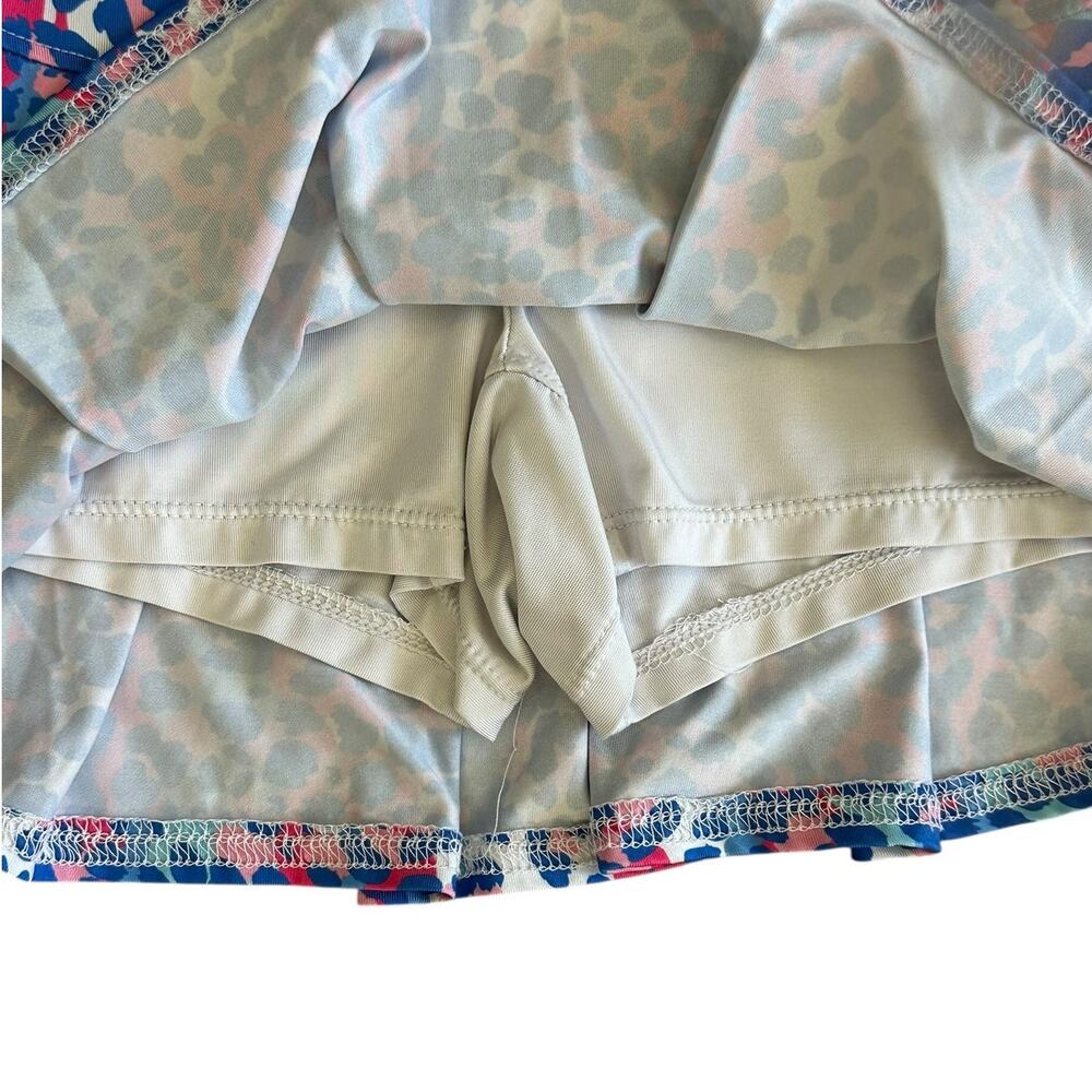AZARHIA Girls Active Blue Leopard Skirt/Skort Size 8-10y - Picture 2 of 4